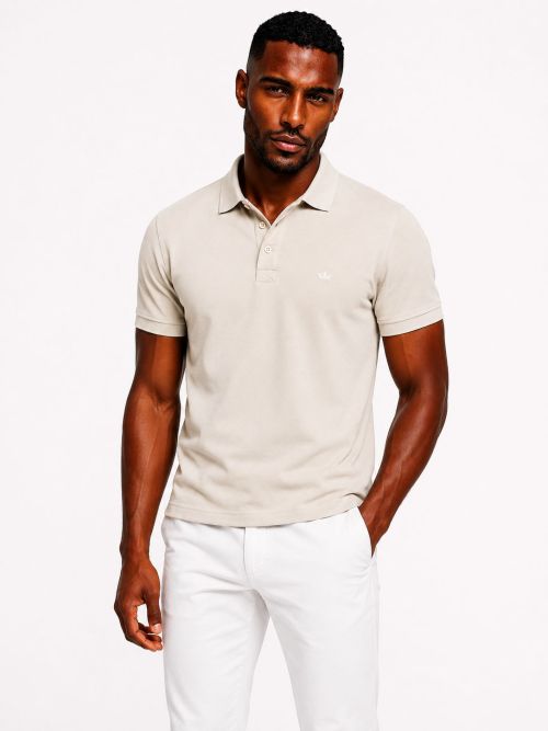 Polo Korte Mouw Lichtbeige