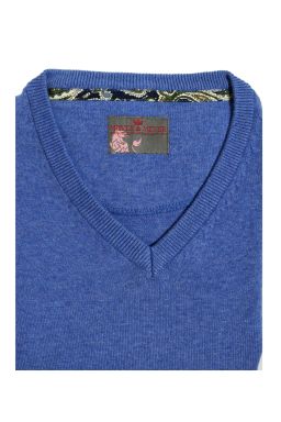 Trui Vhals Cobalt