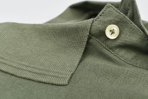 Polo korte mouw army groen