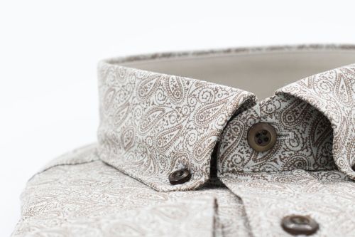 Dessin hemd Wit/Lever