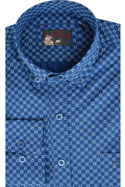 Hemd Dessin Blauw