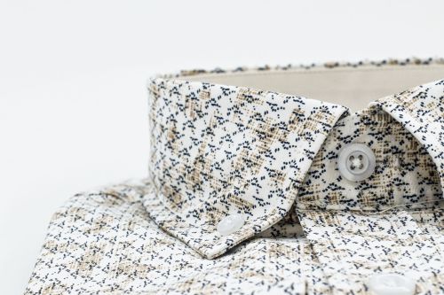 Dessin hemd Wit/Beige