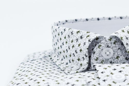 Dessin hemd Blauw/Groen