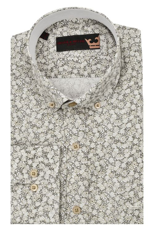 Alternative view of Dessin hemd Wit/Beige