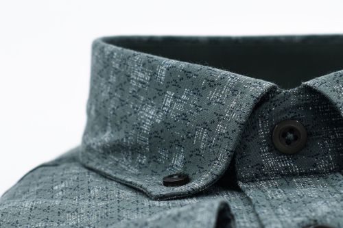 Dessin hemd Groen/Wit