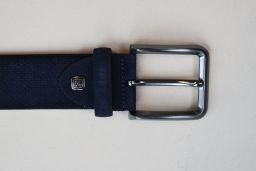 Herenriem-Suede-Donkerblauw