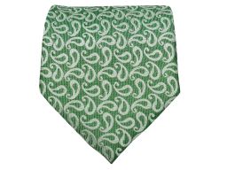 Stropdas-Groen-Wit