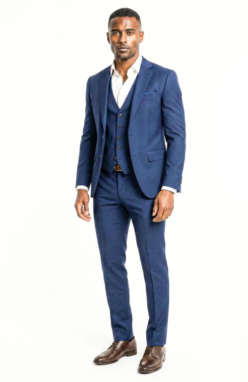 Alternative view of Kostuum Cobalt Structuur 2-Delig