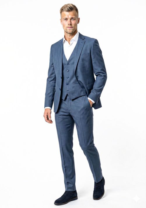 Alternative view of Kostuum blauw 2 of 3-Delig