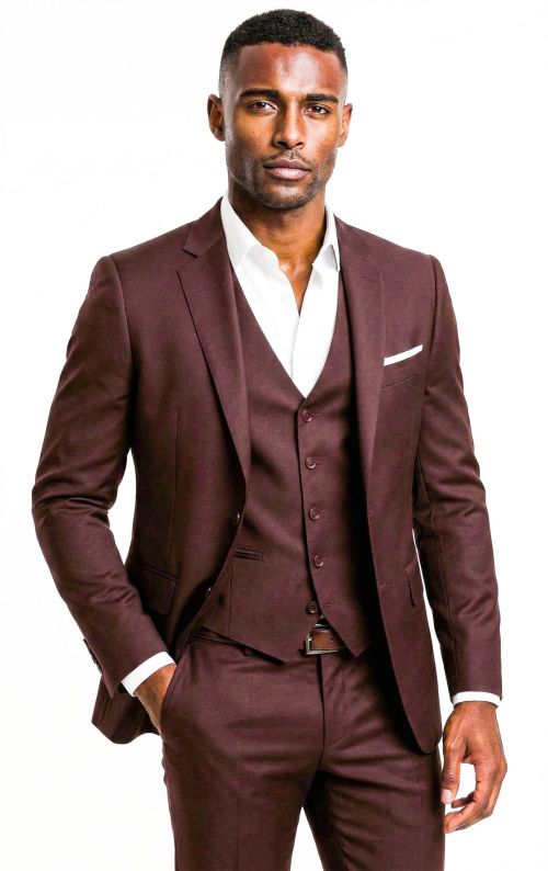 Kostuum Bordeaux 2 of 3-Delig