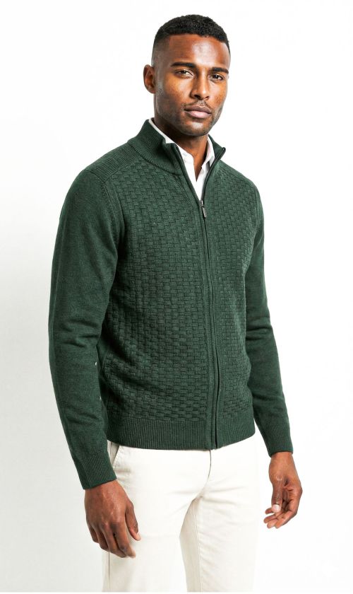 Vest Katoen Waffle Army