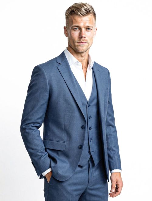 Kostuum blauw 2 of 3-Delig