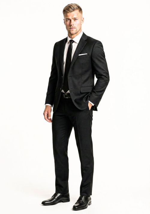 Alternative view of Kostuum Zwart 2-Delig