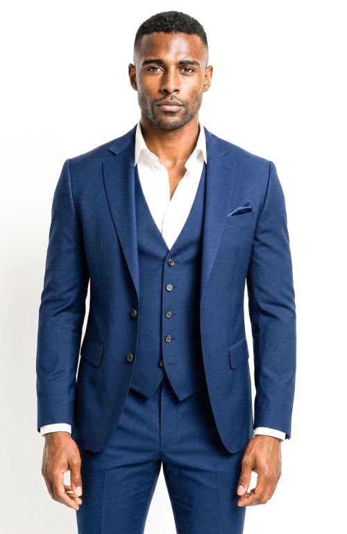 Kostuum Cobalt Structuur 2-Delig