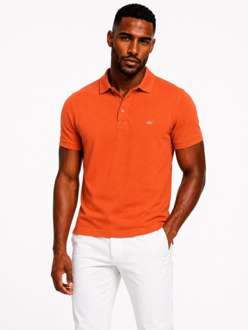 Polo Korte Mouw Oranje