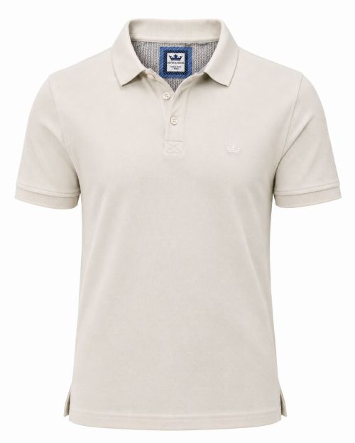 Alternative view of Polo Korte Mouw Lichtbeige
