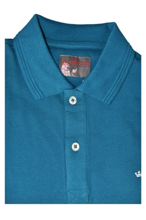 Alternative view of Polo Korte Mouw Petrol Blauw